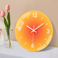 1 x RAW Customer Returns ACCSHINE Wall Clock Without Ticking Noise Silent Modern 30cm Quartz Large Battery Operated Wall Clock Easy to Read for Room Home Kitchen Bedroom Office School Orange  - RRP €22.99