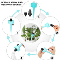 1 x RAW Customer Returns 12PCS Automatic Watering of Plants - Flowers - Garden, Potted PlantsGarden Plants Flowers Watering System, Water Dispenser for Plants, Adjustable Irrigation System - RRP €11.53