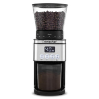 1 x RAW Customer Returns AMZCHEF Electric Coffee Grinder 160W 30 Coarse to Fine Grind Settings 1-12 Cups or Up to 40 Seconds Strawberry Coffee Grinder 300g capacity LCD Screen and Digital Timer - RRP €105.24