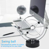 1 x RAW Customer Returns Atyhao Newton Swing Ball, Tether Ball Garden Games Craft Perpetuum Motion Swing Ball for Home Office Desk Table Ornament Gift 1  - RRP €20.4