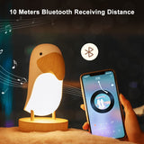 1 x RAW Customer Returns NIUAWASA Bedside Lamp Bluetooth Speaker, LED Cute Bird Night Light, Touch Lamp Breathing Light Rechargeable Dimmable for Children s Room Bedroom Living Room and Office - RRP €31.25