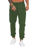 1 x RAW Customer Returns Jogging Bottoms Men s Training Trousers Loose Fit Sports Trousers Long Sweatpants Checked Leisure Trousers for Men Army Green, XL  - RRP €30.24