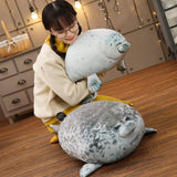 1 x RAW Customer Returns Seal Plush Toy, 60cm Seal Cuddly Toy Animal Pillow Cute Animal Doll Fluffy Stuffed Toy, Cute Cartoon Seal Pillow Stuffed Plush Soft Toy Hugging Pillow Plush Cushion Toy Gift - RRP €37.3