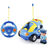 1 x RAW Customer Returns Pup Go Kids Remote Control Cartoon Police Car - Radio Control Racing Car Toy with Music and Light, The First Remote Control Car from 2 Years, Birthday Gift for Children over 2 3 Years - RRP €22.33