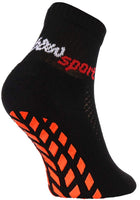 1 x RAW Customer Returns Rainbow Socks - Boys Girls Neon Sneaker Sport Socks - 8 Pairs - Black - Sizes 30-35 - RRP €30.24