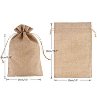 1 x RAW Customer Returns 30 Pieces Jute Burlap Gift Bags with Drawstring 15 20cm Christmas Burlap Sack Candy Cookies Sweet Bag for Kids Party Favors - RRP €23.99