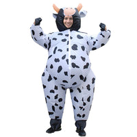 1 x RAW Customer Returns AirSuit Inflatable Cow Costume Unusual performance costume Premium Quality Size Adult Polyester Pleasantly portable Resistant With inflation system OriginalCup  - RRP €39.99