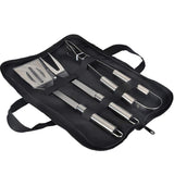 2 x RAW Customer Returns GQC stainless steel grill cutlery set, 3-piece grill tool set, professional grill cutlery sets in carrying bag BBQ grill tool grill set tools for men and women camping garden - RRP €30.2