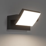 1 x RAW Customer Returns Klighten 24W outdoor wall light, waterproof IP65 wall light for outside and inside, wall lamp with swivel LED panel, outdoor light for garden, terrace, black, 1500 lumens, natural white 4000K - RRP €63.71