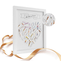 23 x Brand New Finabol cash gift picture frame, cash gift wedding wedding gift for the bride and groom including a high-quality white wooden frame gift wedding Just Married love butterfly  - RRP €301.3