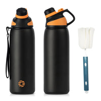 1 x RAW Customer Returns Fjbottle stainless steel sports drinking bottle with magnetic lid 1L, 800ml, 600ml, 400ml BPA-free leak-proof children s bottle - suitable for carbonated drinks, bicycle water bottle thermos for school, fitness - RRP €20.99