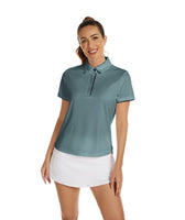 1 x Brand New igeekwell Polo Shirt Women s Short Sleeve Golf T-Shirts Outdoor Sports Leisure Shirt Tennis Summer Polo Shirt Watermelon Flour L - RRP €26.21