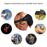 1 x RAW Customer Returns Shoulder Brace with Pressure Pad for Men and Women, Adjustable Shoulder Support for Torn Rotator Cuff, Tendonitis, Dislocation, Fits Right or Left Shoulder - RRP €18.5