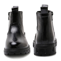 1 x Brand New DADAWEN Unisex Child Boy Girl Baby Winter Snow Boots Ankle Boots Waterproof black B 21 - RRP €23.69