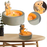 5 x Brand New Cat Candle Holder,Cartoon Cat Candle Holder,Cute Cat Tea Light Holder,Funny Cute Cat Candle Holder,Paws Warming Home Decoration Gifts for Cat Lovers Candles Not Included  - RRP €84.95