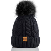 11 x RAW Customer Returns REDESS Women s Winter Bobble Beanie Hat with Warm Fleece Lined, Thick Slouchy Snow Knit Skull Ski Cap - RRP €219.89