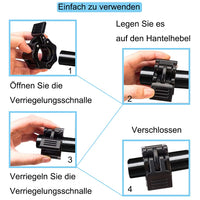 2 x Brand New 2 Pieces Dumbbell Block, 30 mm Dumbbell Clamps Used for Safe Training and Quick Changing of Counterweight Board, Black - RRP €60.0