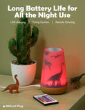 1 x RAW Customer Returns Mostof Dinosaur Night Light for Children, LED Night Light with Remote Control Dimmable Touch Control, Fairy Figures with Wings, RGB Colors Elves Dinosaur-16 Colors  - RRP €24.99