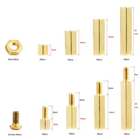 1 x RAW Customer Returns Litorange 240pcs M3 Male Female Hex Brass Spacer Spacer Screw Nut Threaded Pillar PCB Motherboard Assortment Kit - RRP €15.99