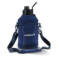 6 x Brand New Hydrate Blue -Carry Sleeve Accessory For Stainless Steel XL Jug 2.2 Liter - With Carrying Case And Phone Pouch - Protective And Insulating Neoprene Cover For Your Water Bottle - RRP €70.14