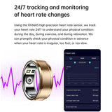 1 x RAW Customer Returns Smart Ring Smart Rings for Women and Men Smart Ring Android Fitness Ring Tracker Pedometer Heart Rate Monitor Sleep Monitor Health Monitoring Data Recording for Various Sports - RRP €40.33