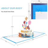 50 x Brand New Adispotg Happy Birthday Card, 3D Pop Up Birthday Card, Birthday Greeting Card with Envelope for Children Women Mom Dad Wife Man Business - RRP €402.0