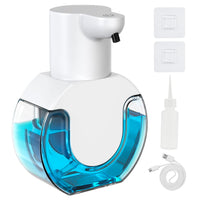 11 x RAW Customer Returns Automatic Soap Dispenser, Wall Mounted Soap Dispenser, 430ml Rechargeable Automatic Foam Soap Dispenser, IPX5 Waterproof Electric Soap Dispenser for Kitchens and Bathrooms - RRP €175.89