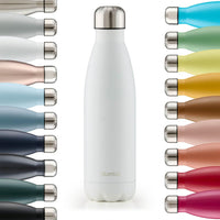 1 x RAW Customer Returns Blumtal drinking bottle stainless steel Charles - Thermos bottle 350 ml - BPA-free thermo drinking bottle cold warm - leak-proof drinking bottle metal - Thermos drinking bottle - Thermo drinking bottle - White - RRP €10.07