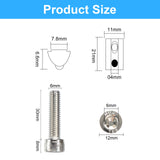 1 x RAW Customer Returns T-slot nuts with ball slot 8, 12 pieces T-slot nut ball M8 photovoltaic aluminum profile, solar module bracket fastening slot screw PV module bracket mounting rail 30mm - RRP €13.1