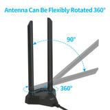 1 x RAW Customer Returns Nelawya Dual Band WiFi Antenna 8dBi 2.4GHz 5GHz 5.8GHz RP-SMA Adapter with Magnetic Base Indoor Antenna Compatible -Surveillance Camera Card PCI Wireless Router Bluetooth TP-Link Dlink - RRP €19.15