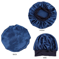 2 x Brand New WOIRROIP silk bonnet sleeping cap, sleeping cap silk silk curls breathable silk sleeping cap, satin bonnet sleeping cap for women and girls - RRP €55.2