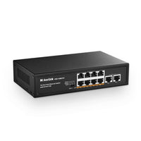 1 x RAW Customer Returns MokerLink 10 Port PoE Switch with 8 Port PoE , 2 Fast Ethernet Uplink, 100Mbps, 96W 802.3af at PoE, Fanless Plug Play Ethernet Switch - RRP €37.61