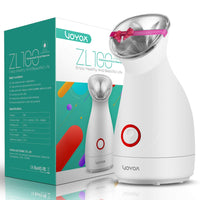 1 x RAW Customer Returns VOYOR Facial sauna professional facial vaporizer for facial cleansing blackhead. Nano-ionic facial humidifier to unclog pores - RRP €44.99