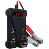 1 x RAW Customer Returns MOTOPOWER 12V Digital Battery Tester Voltmeter Charging System Analyzer with LCD Display and LED Indicator - Black - RRP €19.67