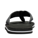 1 x RAW Customer Returns NewDenBer Flip Flops Men s Lightweight Toe Separator Beach Pool Sandals 43 EU, Black  - RRP €23.99