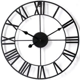 1 x RAW Customer Returns Goliving wall clock large XXL, kitchen clock silent, wall clock industrial design, bathroom clock battery operated, wall clock Roman numerals, 60 cm diameter - RRP €48.35