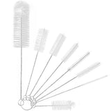 2 x RAW Customer Returns Birswoil Bottle Brush, 8 Pieces Small Brushes for Bottles, Baby Bottles, Coffee Maker, Straw, Tube, Teapot Mouths and Pipe Cleaners White  - RRP €13.3