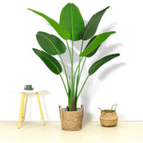 1 x RAW Customer Returns UHAPEER Artificial Plants Large 120cm, Artificial Plants with 8 Leaves, Artificial Fake Plants Indoor Outdoor, Plastic Plant for Bedroom Office Wedding Party Decor - RRP €19.2