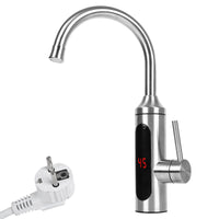 1 x RAW Customer Returns Electric faucet for quick water heating, kyaoayo electric faucet with instantaneous water heater 230V electric heating faucet LCD temperature display, for kitchen, bathroom - RRP €56.46