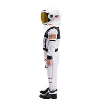 2 x RAW Customer Returns Astronaut Pilot NASA Suit Costume Kit with Helmet Movable Visor for Kids, Boys, Girls, Children Space Role Play Dress up, Classroom, Halloween Party Favors White, Medium  - RRP €92.76