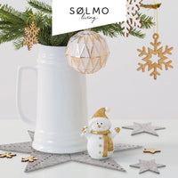 17 x Brand New s lmo I 3 felt stars for table decoration I felt coaster star large to small I table coaster felt as winter decoration inside, grey Manhattan Grey  - RRP €143.82