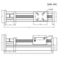 1 x RAW Customer Returns Befenybay 150mm Length Linear Stage Actuator with Square Linear Rails Ball Screw SFU1605 with NEMA17 Stepper Motor for DIY CNC Router Parts XY Z Axis - RRP €84.58