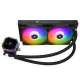 1 x RAW Customer Returns Thermalright Frozen Prism 240 BLACK ARGB CPU water cooler with two PWM fans, water pump speed is 3300RPM, S-FDB bearing, for AMD AM4 AM5, Intel LGA1150 1155 1200 1700 2066 Black ARGB  - RRP €53.23