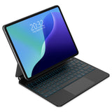 1 x RAW Customer Returns GOOJODOQ for iPad Pro 13 inch M4 2024 Keyboard Case, Floating Magnetic Design with Trackpad, QWERTZ Layout 7 Color Backlit Keyboard for iPad Pro 13 2024, Black - RRP €131.09