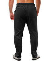 1 x RAW Customer Returns Cegerne Men s Linen Trousers Long Lightweight Summer Trousers Medieval Loose Fit Casual Leisure Trousers for Holiday Beach Everyday, Black, L - RRP €27.22