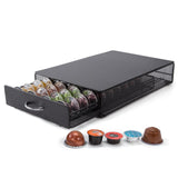 1 x RAW Customer Returns SYSYLY Coffee Pod Holder Drawer, Coffee Capsule Holder Compatible with Dolce Gusto, Nespreso Vertuo Capsules, Capacity 40 capsules, Black. - RRP €36.99