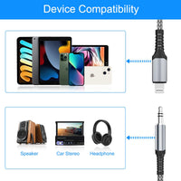 1 x RAW Customer Returns Lightning jack cable 1.8M, Aux cable iPhone Apple MFi certified , car 3.5MM headphone audio cable for iPhone 14 13 12 11 Pro Max Mini 2022 2021, XR, XS, X, 9 SE,7 8 9 Plus, AirPod Pro 2, iPad 9 - RRP €17.99