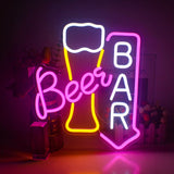 1 x RAW Customer Returns Beer Neon Sign for Wall Decor, Beer Bar Neon Light, Beer Led Sign with USB Powered for Bar, Beer Bar, Home Decoration, Shop, Nightclub - RRP €41.34