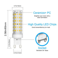 1 x RAW Customer Returns Klighten 6 Pack 9W G9 LED Lamp 700 Lumen, No Flickering and 4000K Natural White G9 LED Bulb Replacement 70W G9 Halogen Lamp, 360 Beam Angle, Not Dimmable - RRP €19.31