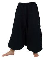 1 x RAW Customer Returns GURU SHOP Harem trousers, harem trousers, bloomers, Aladdin trousers made of cotton, women, black, size 40 - RRP €26.3